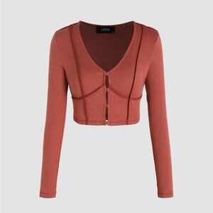 Cider Rust-Tone Crop Top